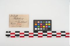 Etikett zu Bronzemehrkopfnadel (NHMW-PRAE-025359)